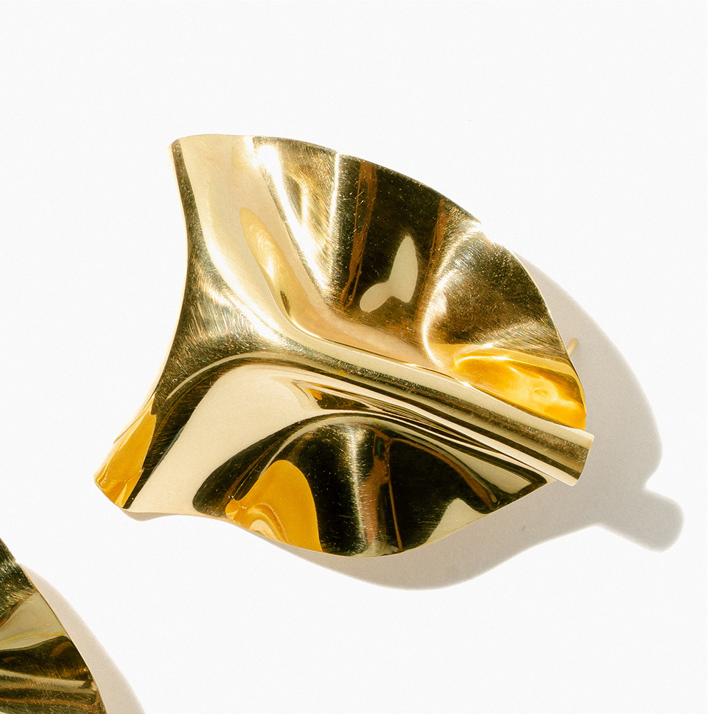 tridacna 18k gold vermeil small - Image 2